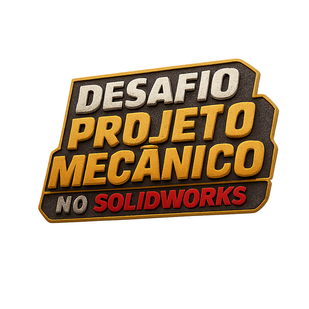 Logo Desafio Projeto Mecânico no SolidWorks